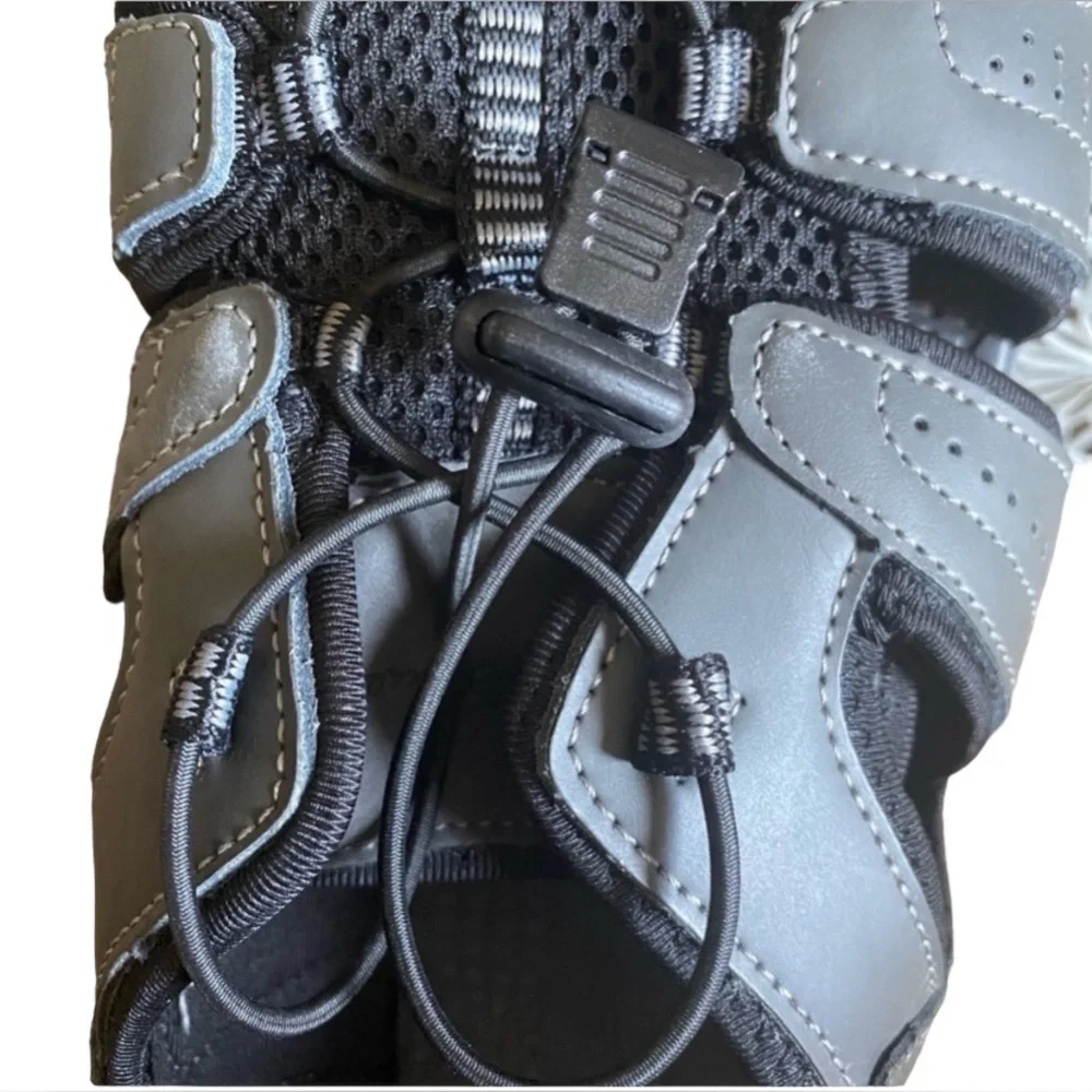 🛒🪻Eddie Bouer Men’s Breathable water shoe sandals,color gray charcoal,si…